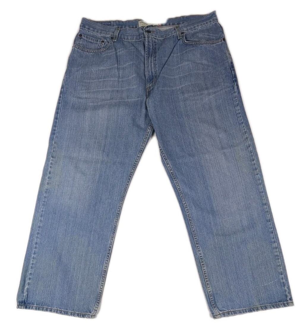 Levis 569 Loose Straight Jeans Men 40x30 Blue Denim Great For Work (0001)